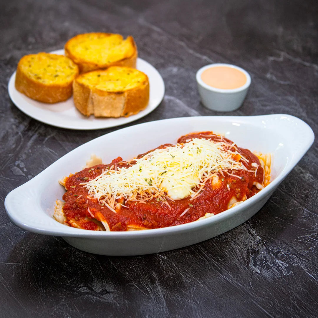 Ravioles de carne a la Bolognesa